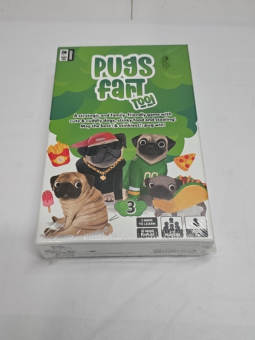 Pugs Fart Too! Family Card Game